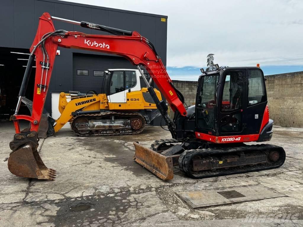 Kubota KX 080-4 中型挖土機/掘鑿機/挖掘機 7t-12t