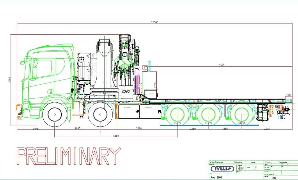 Scania R660 起重機卡車