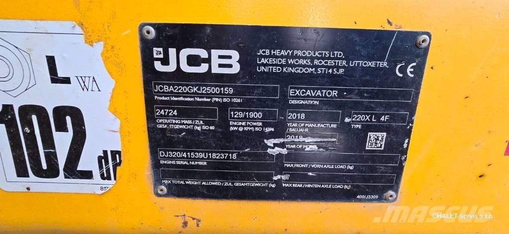 JCB 220 XL 4F 履帶式 挖土機/掘鑿機/挖掘機