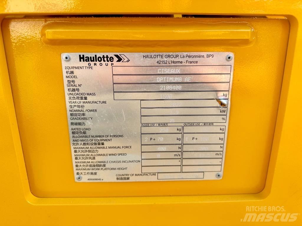 Haulotte OPTIMUM 8 剪式升降機