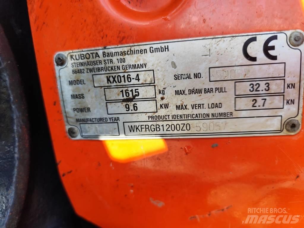 Kubota KX 016-4 小型挖土機/掘鑿機<7t(小型挖掘機)