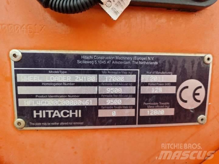 Hitachi ZW 180 輪胎式裝載機