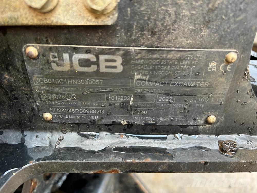 JCB 16C-1 小型挖土機/掘鑿機<7t(小型挖掘機)
