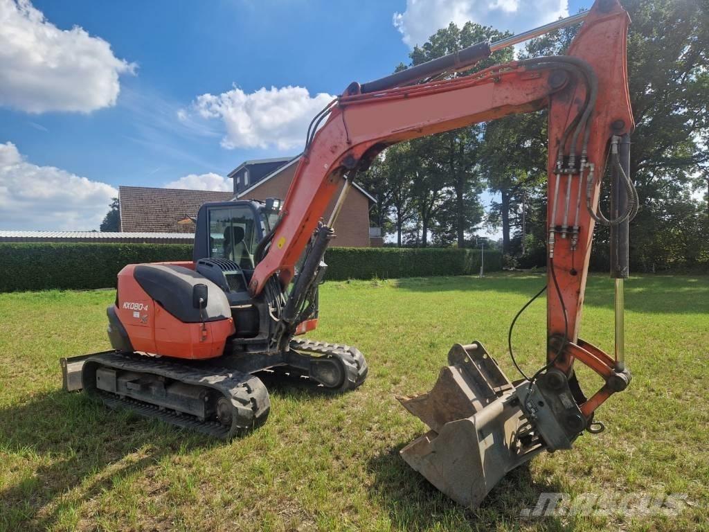Kubota KX 080-4 中型挖土機/掘鑿機/挖掘機 7t-12t