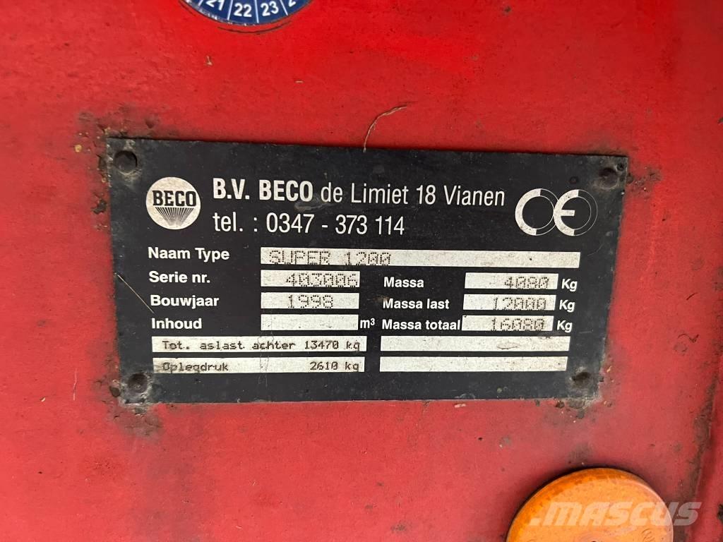 Beco Super 1200 傾卸式拖車