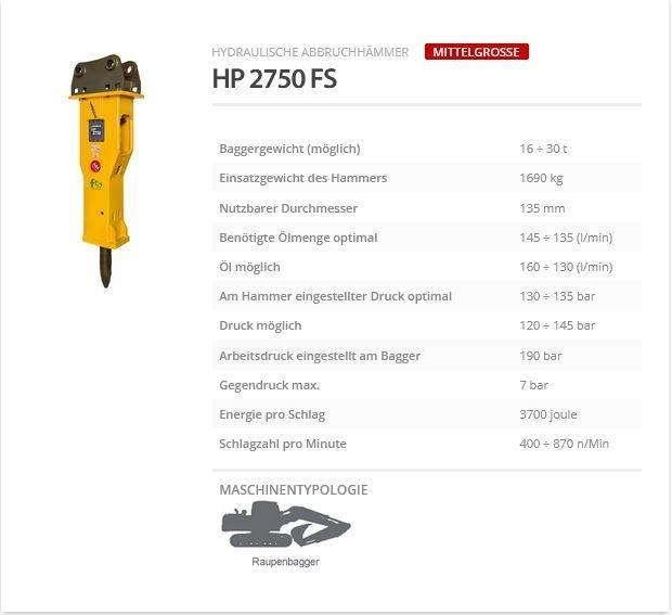 Indeco HP 2750 FS 鐵鎚/碎石機