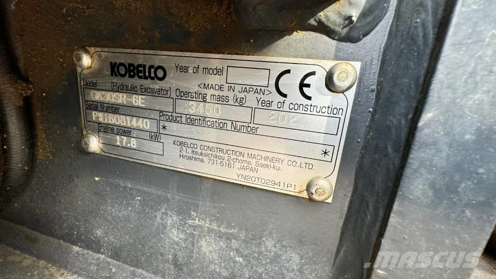 Kobelco SK 30 SR-6E 小型挖土機/掘鑿機<7t(小型挖掘機)