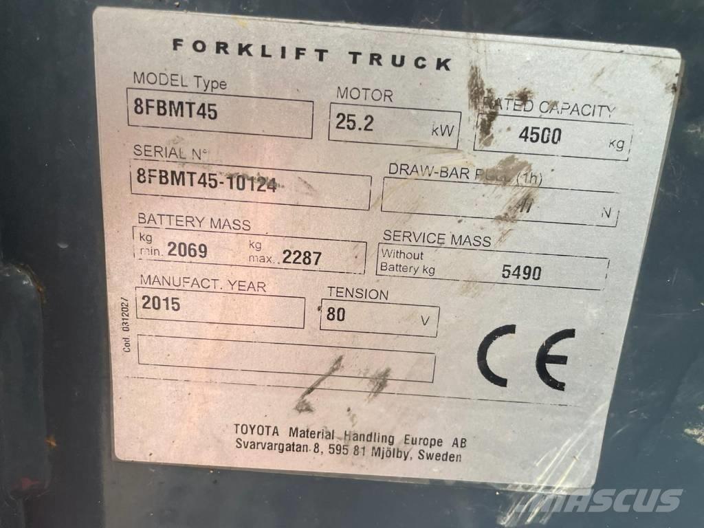 Toyota 8 FBMT 45 電動堆高機