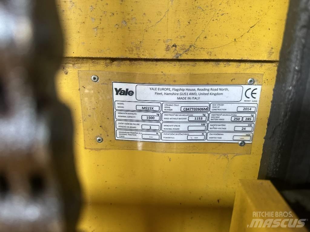 Yale ms15x 行走控制式堆積機