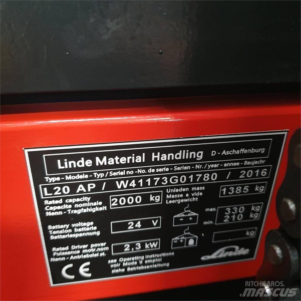 Linde L20APi 行走控制式堆積機