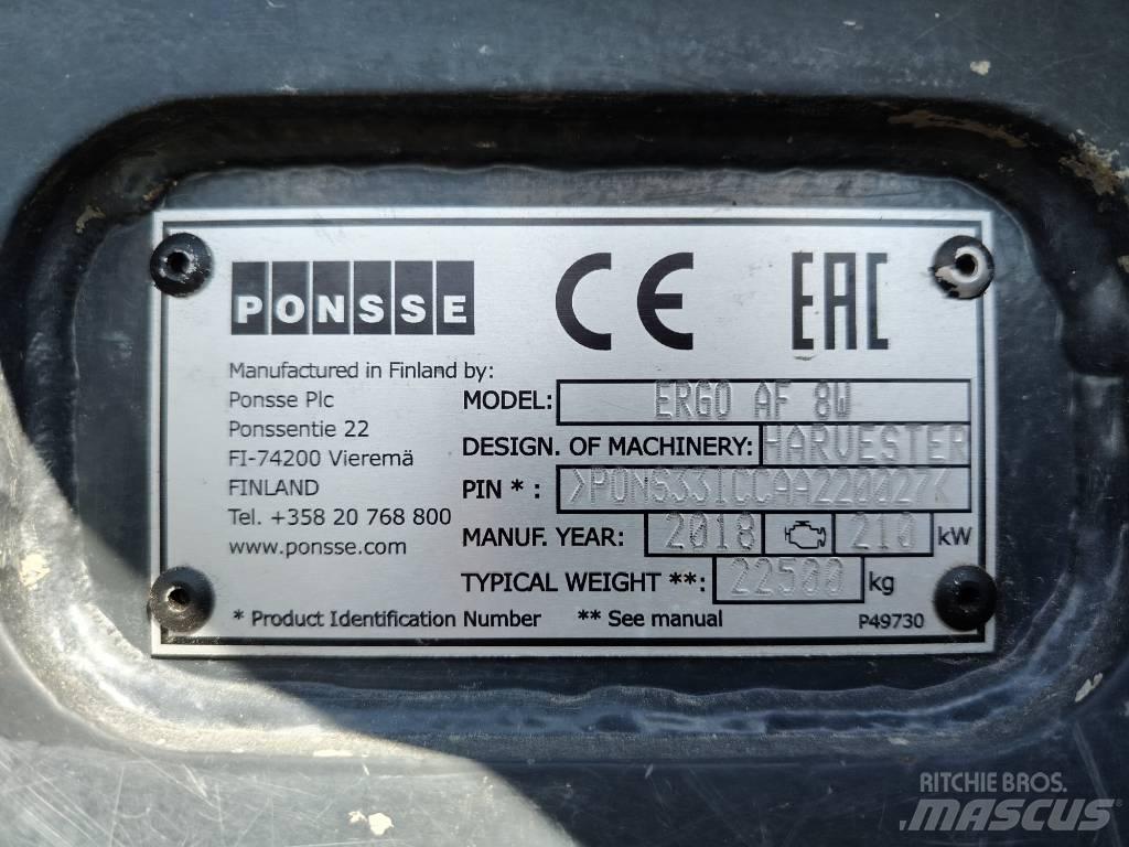 Ponsse Ergo AF 8W 收穫機