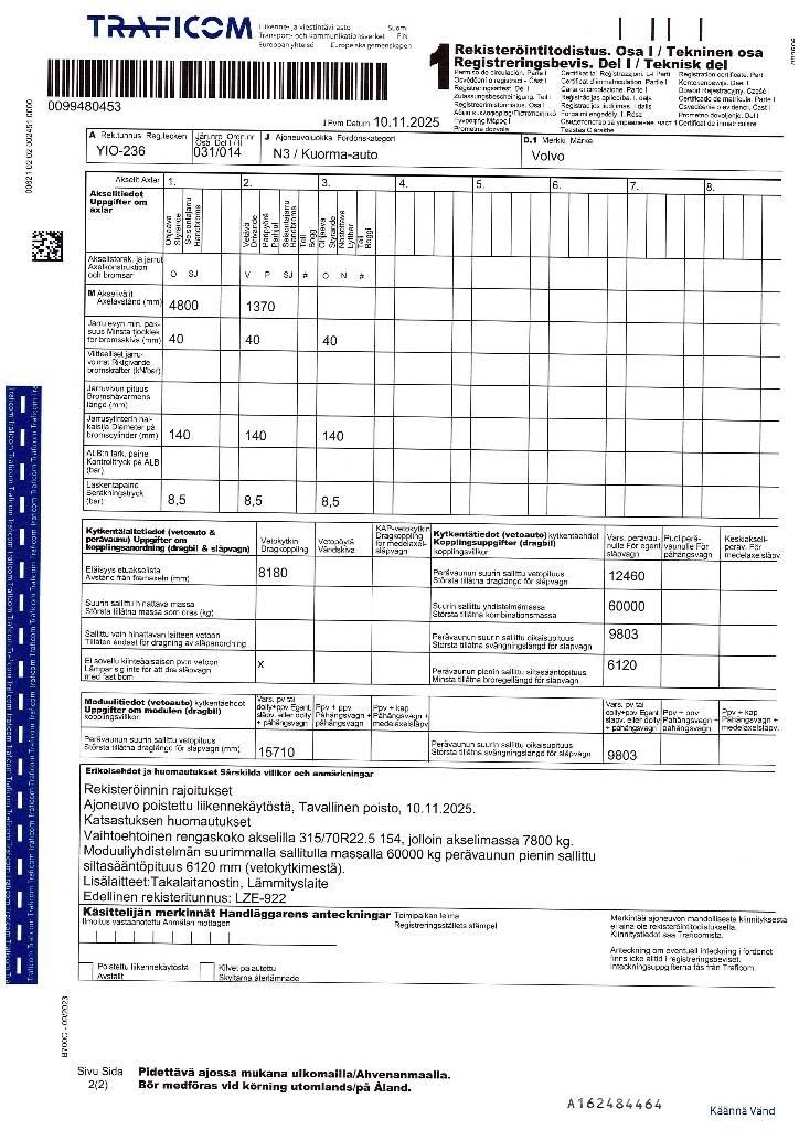 Volvo FH 13 貨箱式卡車