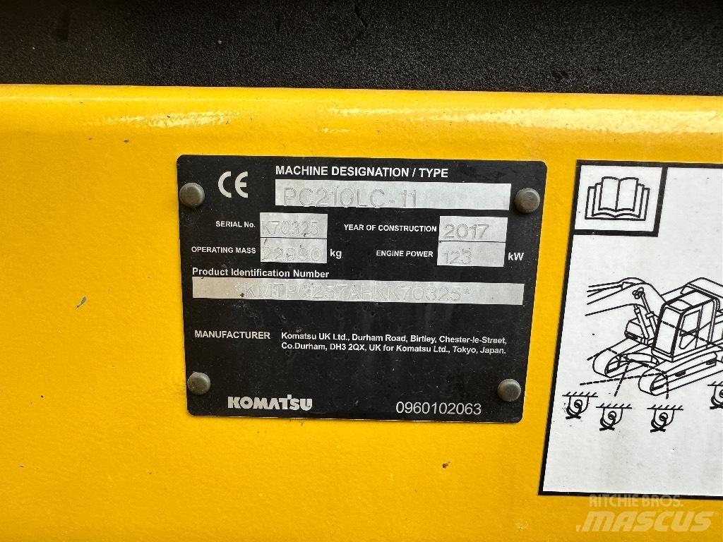 Komatsu PC 210 LC-11 履帶式 挖土機/掘鑿機/挖掘機