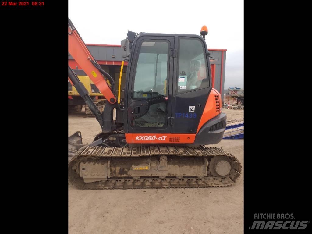 Kubota KX 080-4 中型挖土機/掘鑿機/挖掘機 7t-12t