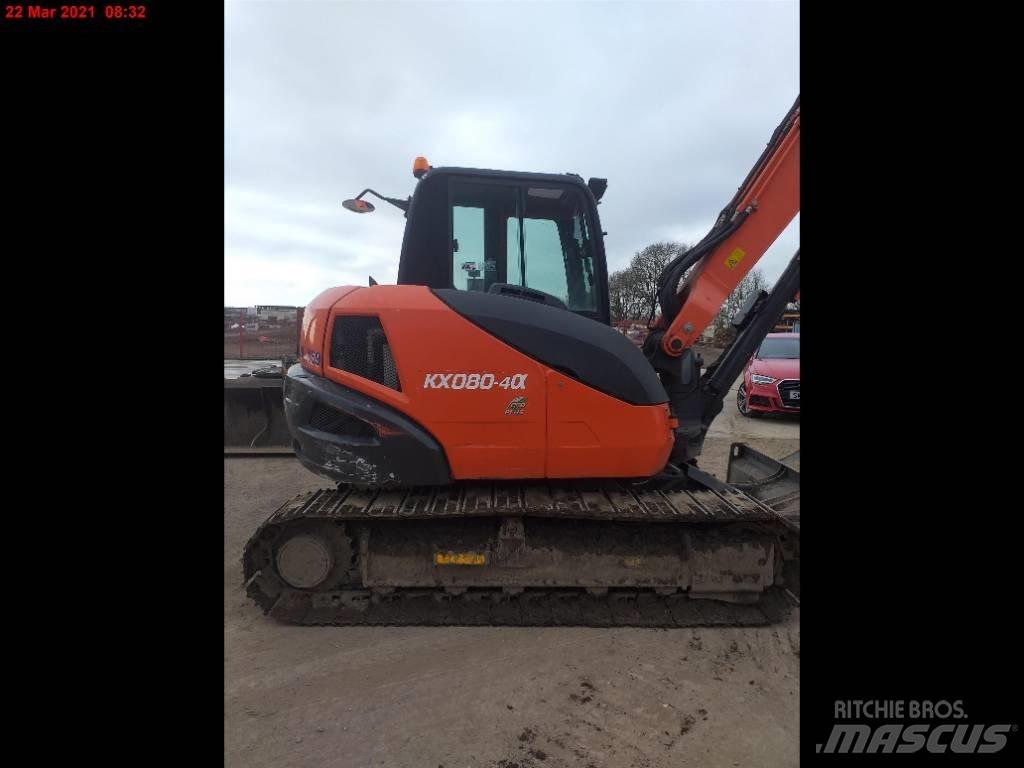 Kubota KX 080-4 中型挖土機/掘鑿機/挖掘機 7t-12t