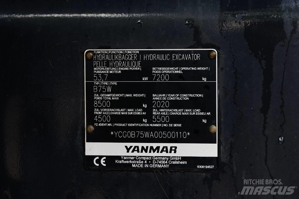 Yanmar B 75 W 旋轉式挖土機/掘鑿機/挖掘機