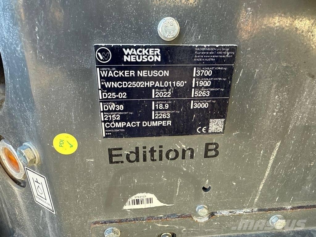 Wacker Neuson DW30 側卸礦車