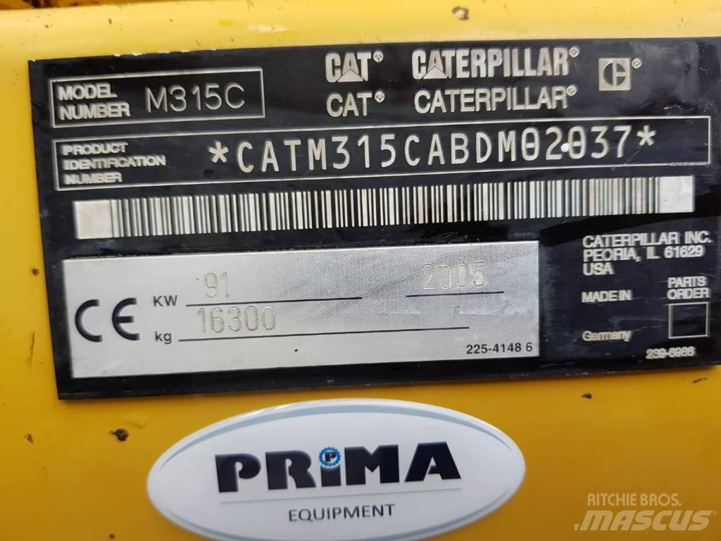 CAT M315C Outriggers 底盤和懸架