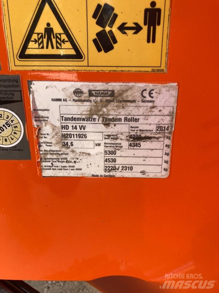 Hamm HD 14 VV 雙輪滾壓機