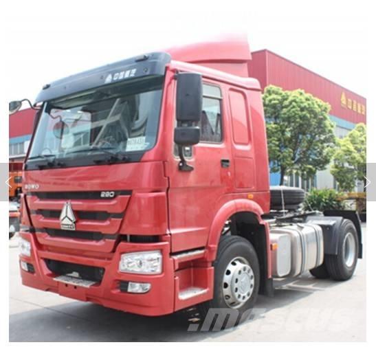 Howo 380 平板式/側卸式拖車