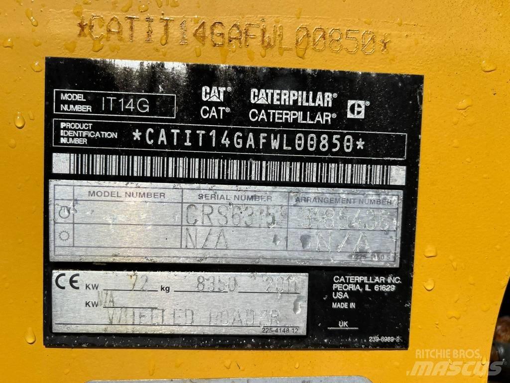 CAT IT 14 G 輪胎式裝載機
