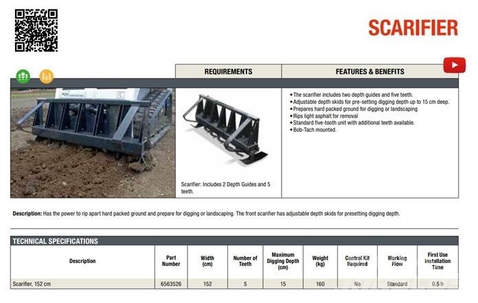 Bobcat Scarifier 其他地面照料機械