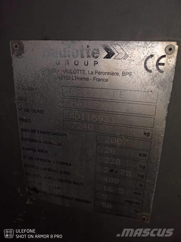 Haulotte HA 16 PX NT 曲臂高空作業車