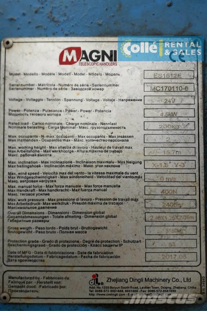 Magni ES 1612 E | 2017 剪式升降機