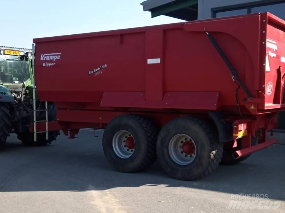 Krampe Big Body 550 平台/側卸半拖車