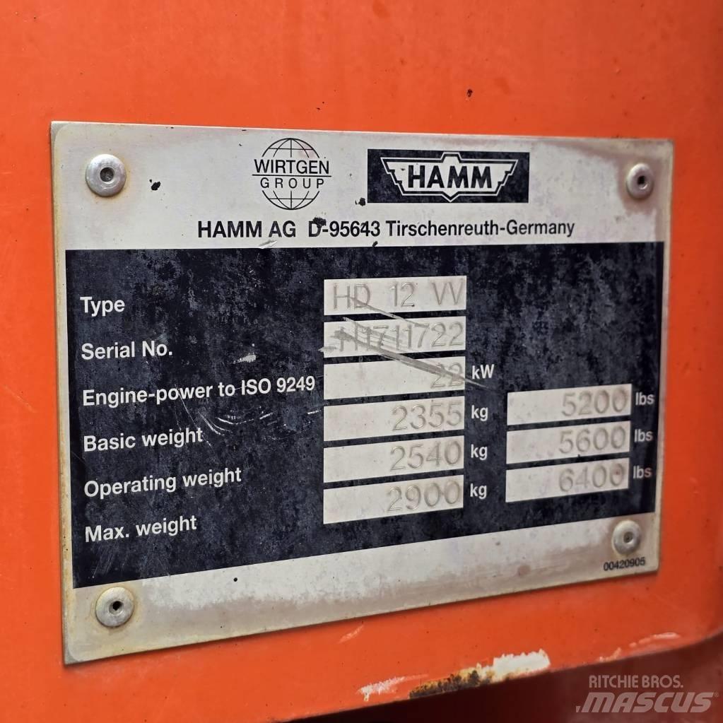 Hamm HD 12 VV 雙輪滾壓機