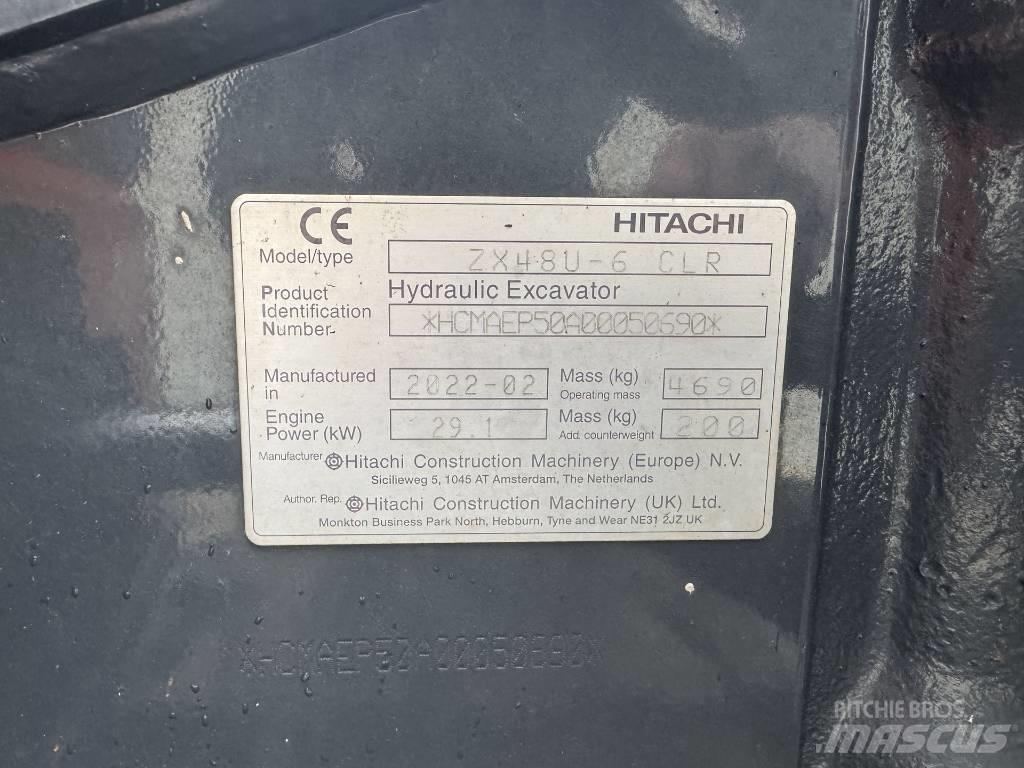 Hitachi ZX 48 U-6 小型挖土機/掘鑿機<7t(小型挖掘機)