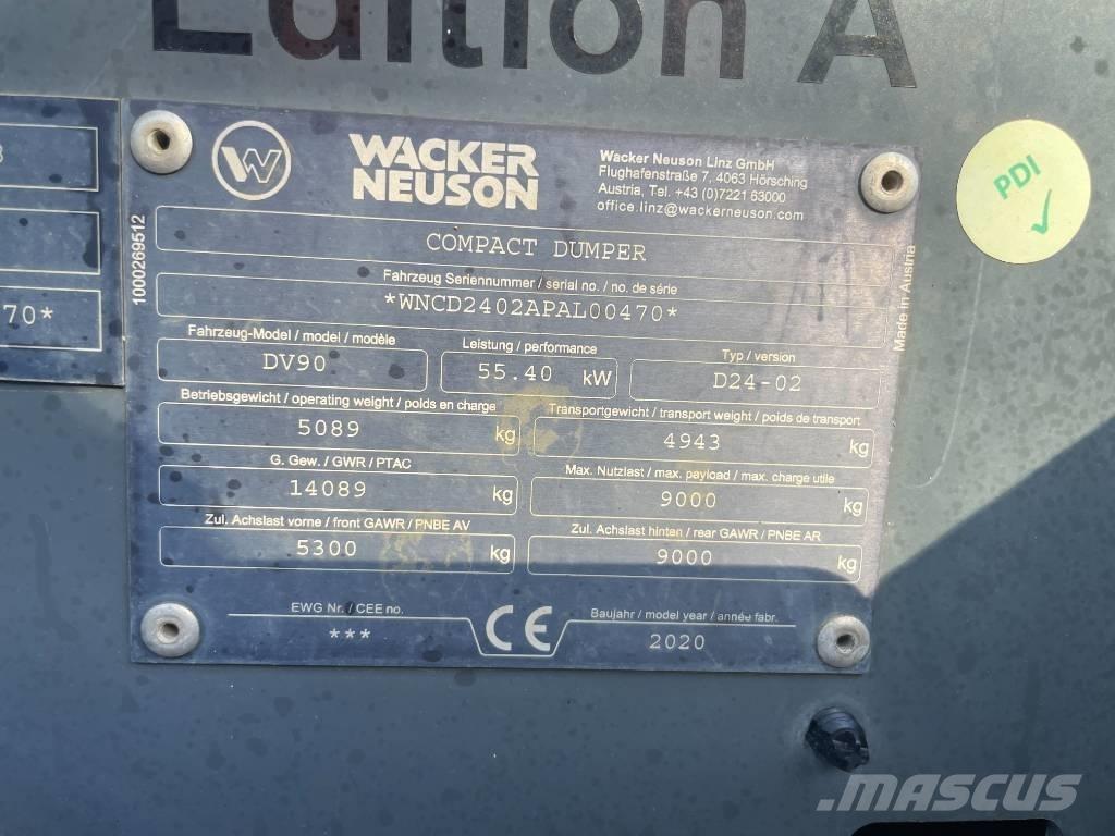 Wacker Neuson DV 90 側卸礦車