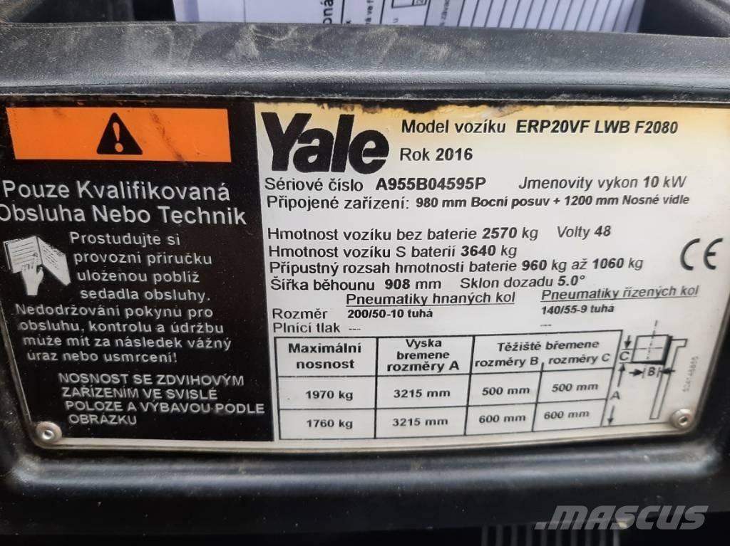 Yale ERP20VF LWB 電動堆高機