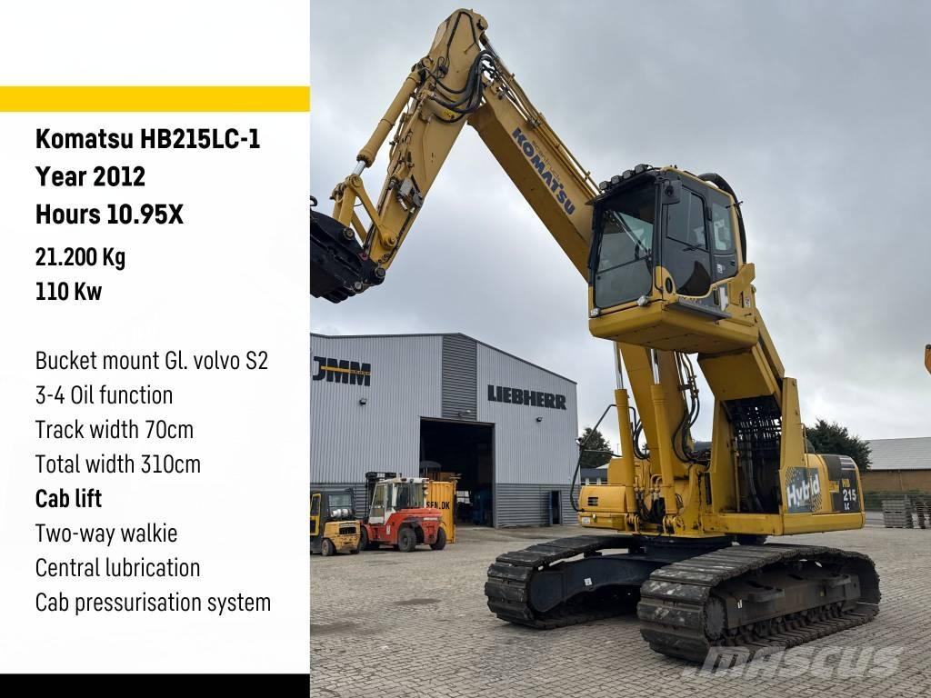 Komatsu HB215LC-1 廢棄物/工業用操作車