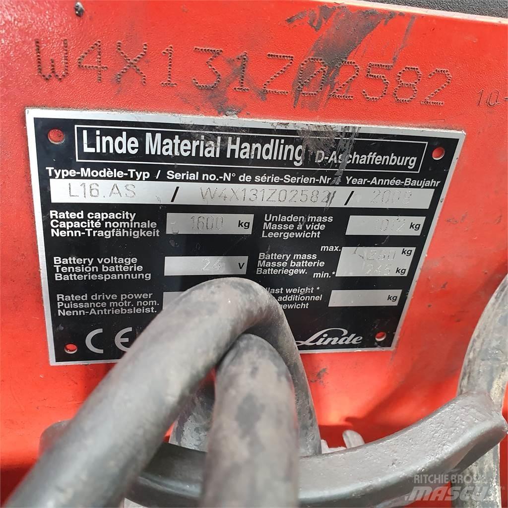 Linde L16AS 行走控制式堆積機