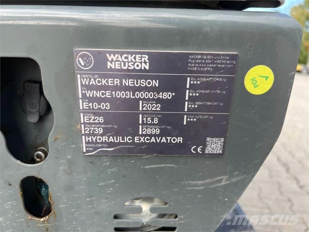 Wacker Neuson EZ26 履帶式 挖土機/掘鑿機/挖掘機