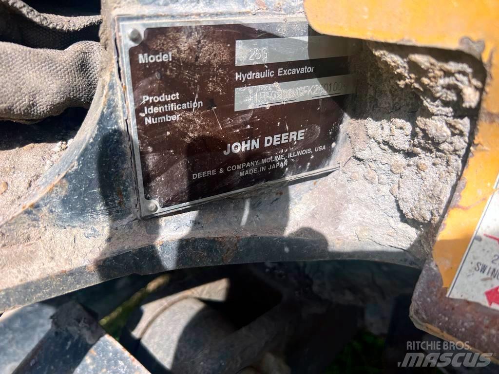 John Deere 26G 小型挖土機/掘鑿機<7t(小型挖掘機)