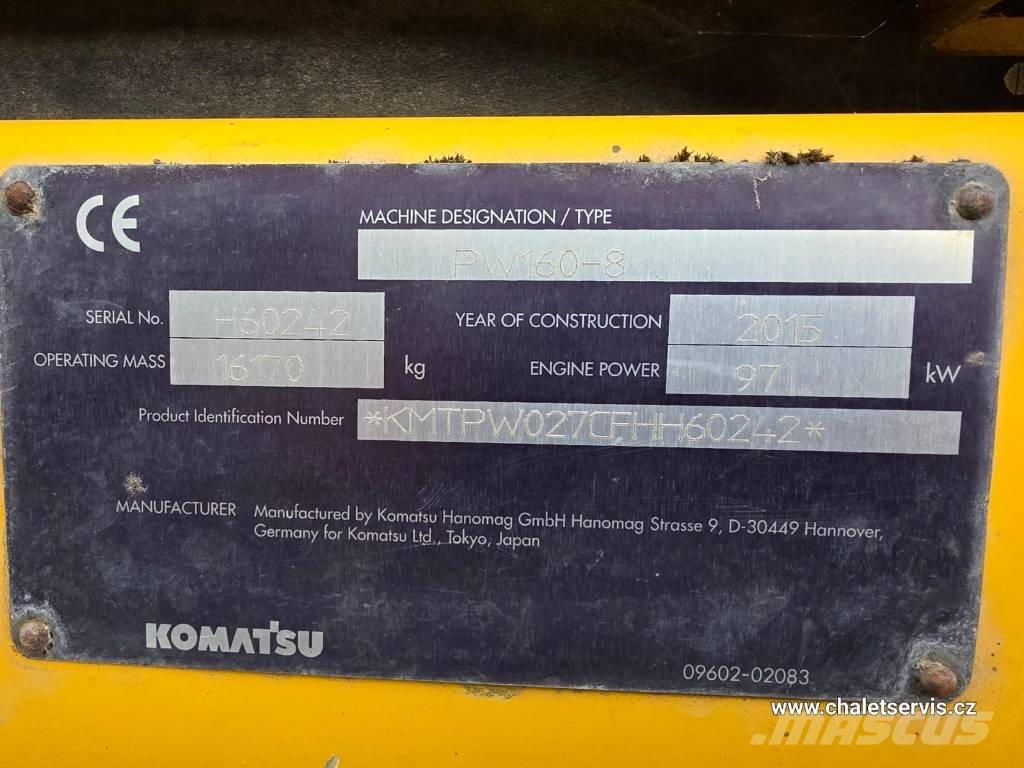 Komatsu PW 160 旋轉式挖土機/掘鑿機/挖掘機