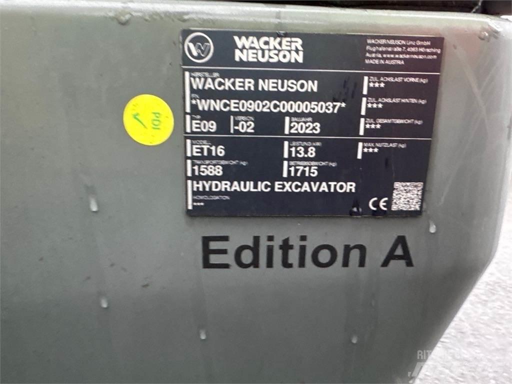 Wacker Neuson ET16 履帶式 挖土機/掘鑿機/挖掘機