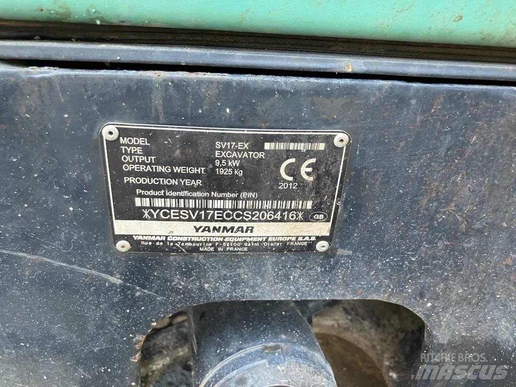 Yanmar SV 17 EX 小型挖土機/掘鑿機<7t(小型挖掘機)