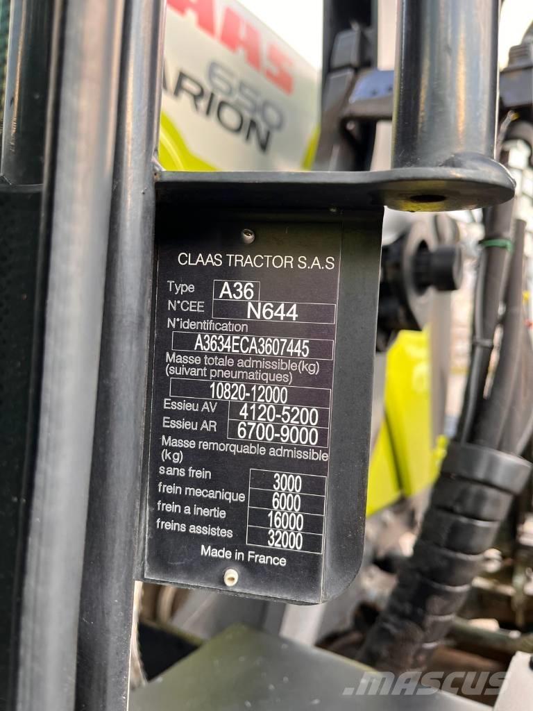 CLAAS ARION 650 曳引機