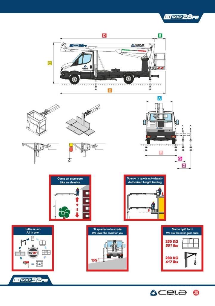 Cela DT 28 truck FE 卡車裝載高空作業車