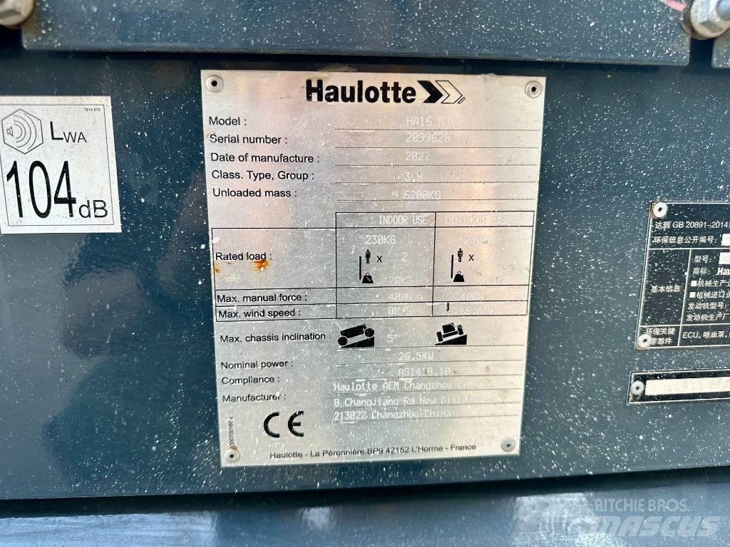 Haulotte HA16RTJ 曲臂高空作業車