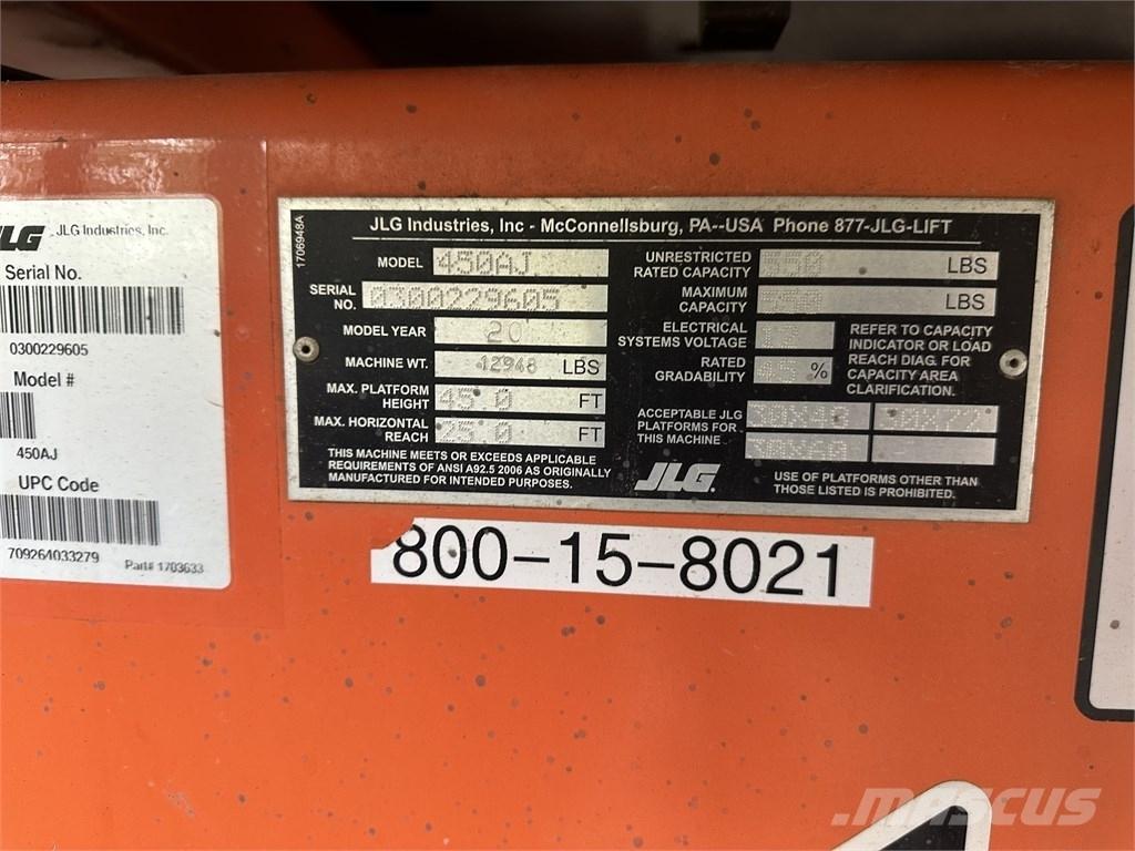 JLG 450 AJ 曲臂高空作業車