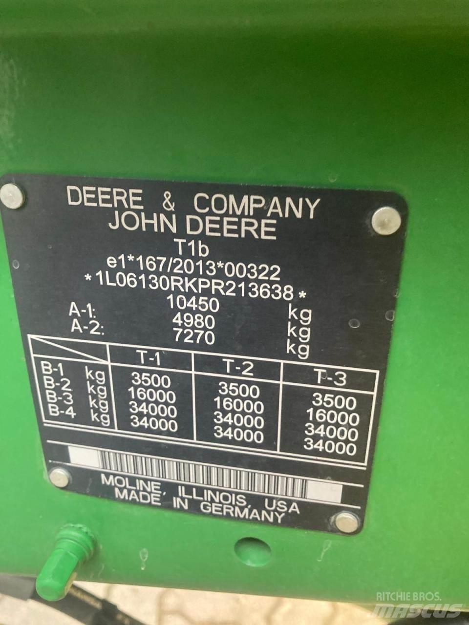 John Deere 6R 130 曳引機