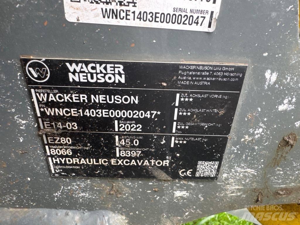 Wacker Neuson EZ80 履帶式 挖土機/掘鑿機/挖掘機