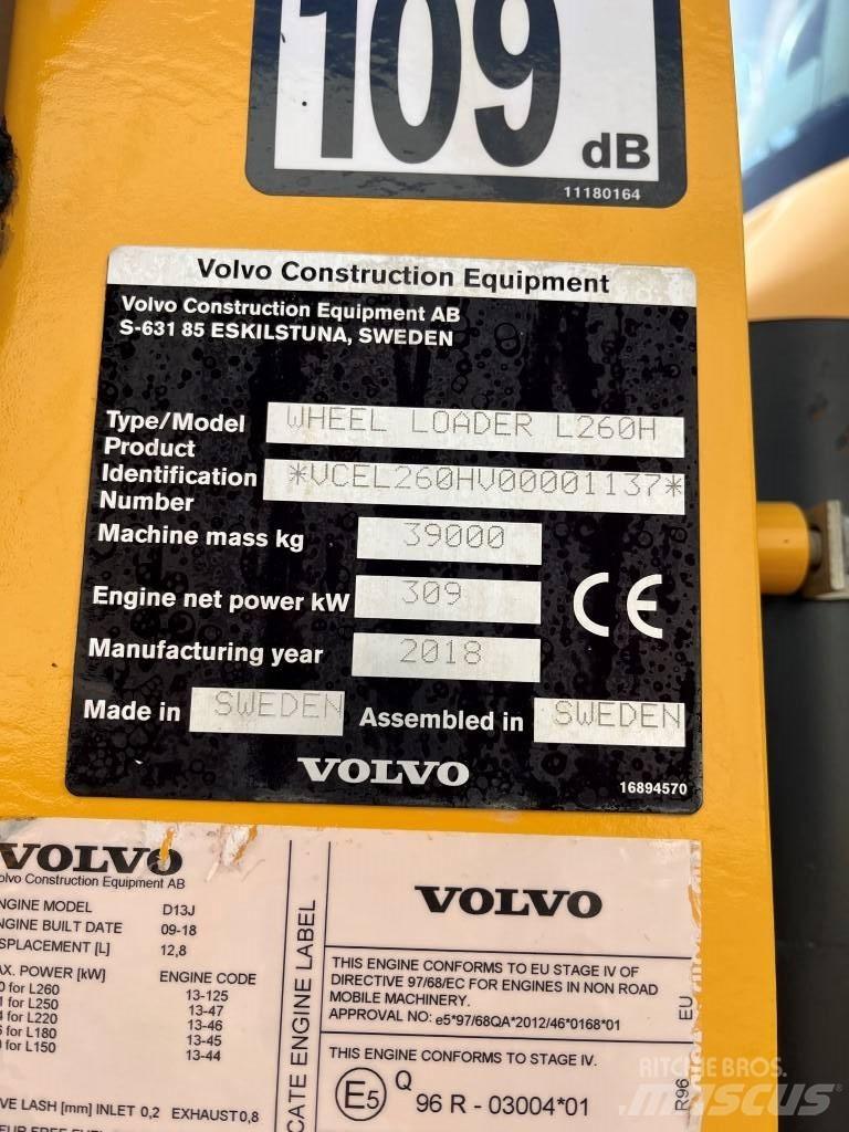 Volvo L260H 輪胎式裝載機
