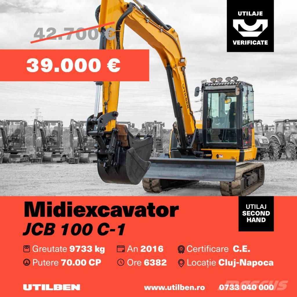 JCB 100 C-1 中型挖土機/掘鑿機/挖掘機 7t-12t