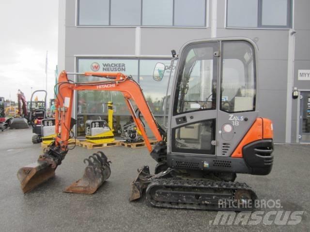 Hitachi ZX 18 小型挖土機/掘鑿機<7t(小型挖掘機)