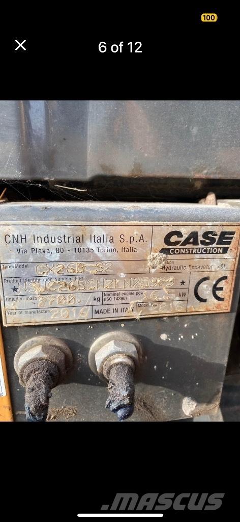 CASE CX 26 B ZTS 小型挖土機/掘鑿機<7t(小型挖掘機)